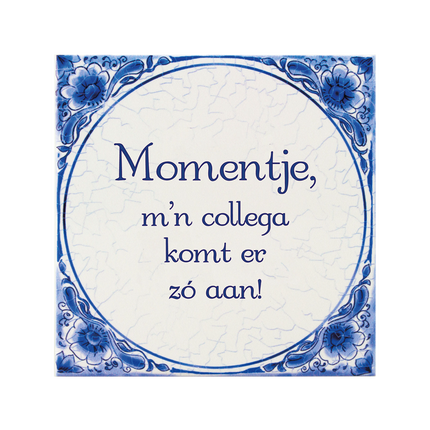 Carreau bleu de Delft Moments 14.5cm