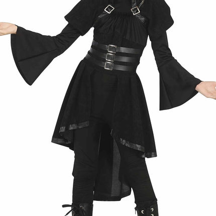 Costume d'Halloween gothique fille noir