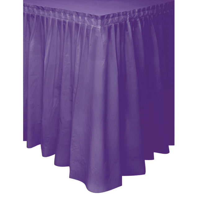 Jupe de table violette 4.26m