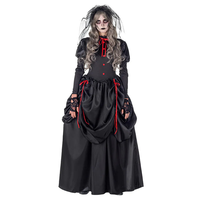 Robe d'Halloween Dames Veuve Noire