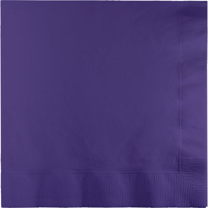 Serviettes de table violettes 3 couches 41cm 25pcs