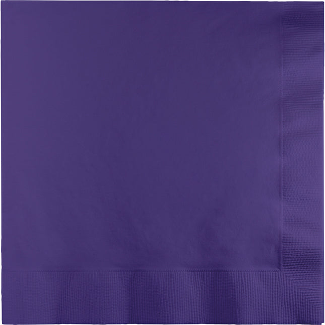 Serviettes de table violettes 3 couches 41cm 25pcs