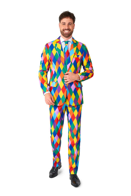 Costume de clown arc-en-ciel Hommes Suitmeister