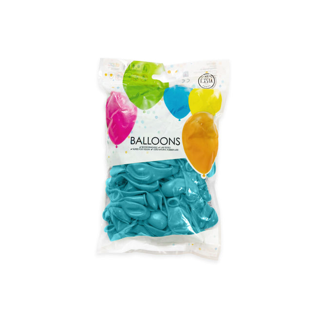 Ballons turquoise 13cm 100pcs