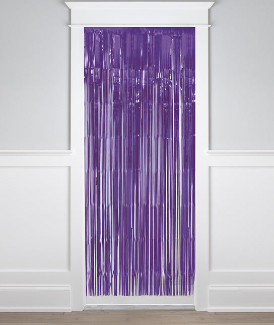 Rideau de porte violet 2m