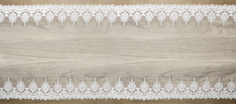 Chemin de table Dentelle Blanc 45cm 9m