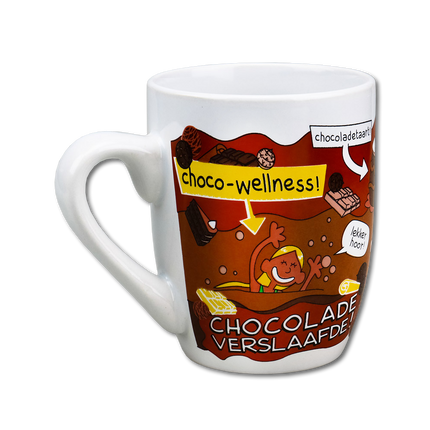 Mug Chocolate Addict 12cm