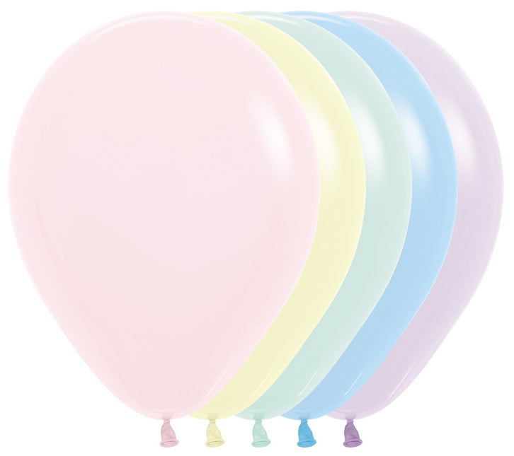 Ballons Pastel Matte Mix 30cm 12pcs