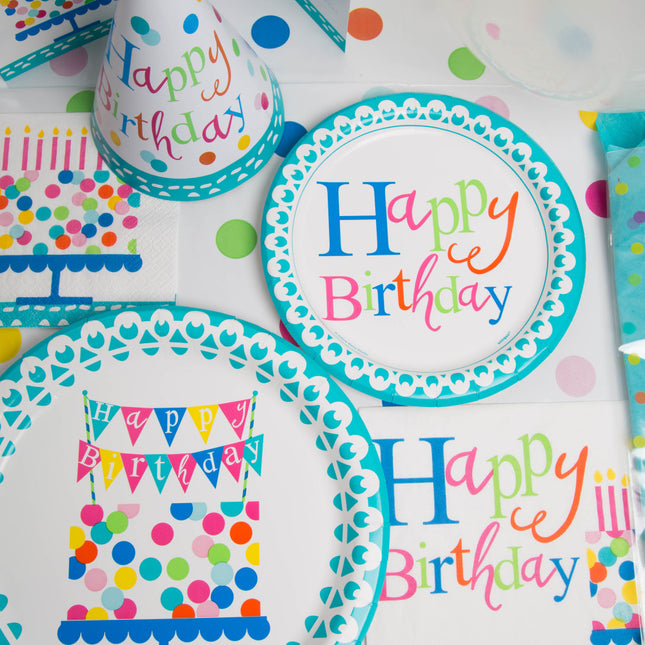 Anniversaire Confetti Cake Napkins 16pcs