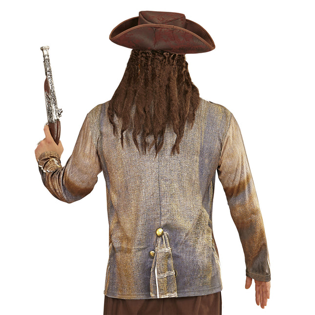 Chemise Pirate Marron Hommes