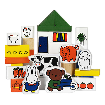 Ferme de blocs de bois Miffy