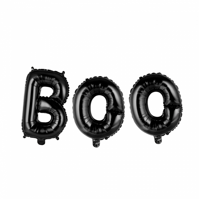 Balloons Letter Set Boo Black 41cm