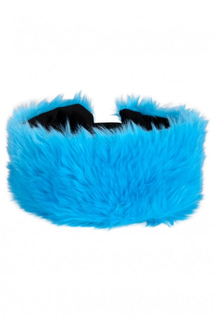 Bandeau peluche bleu