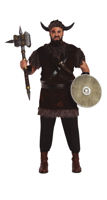 Costume de viking Marron Gris Hommes