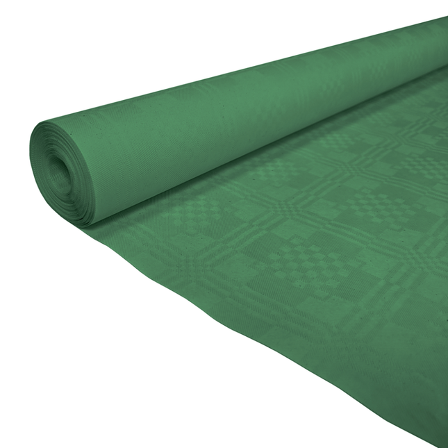 Nappe en papier vert foncé 8m