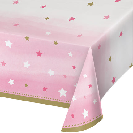 Nappe rose étoiles 2.59m