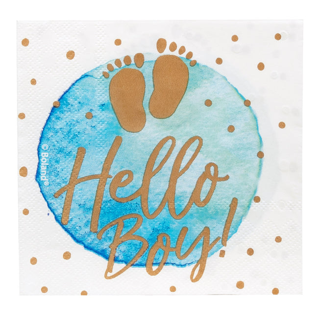 Serviettes de table Hello Boy Papier 33cm