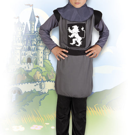 Costume de chevalier enfant gris