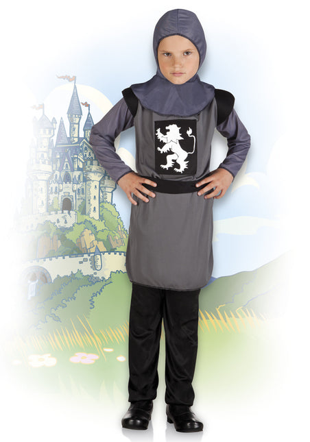 Costume de chevalier enfant gris