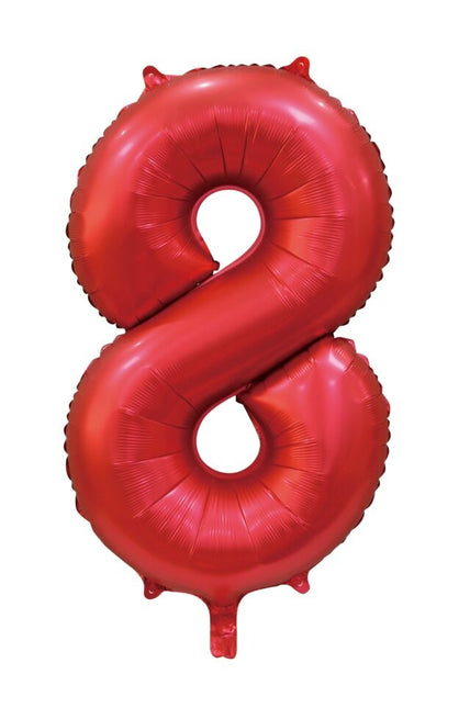 Ballon à figures rouges 8 ans Gloss 86cm