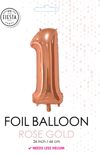 Ballon de baudruche Figure 1 Rose Gold 66cm