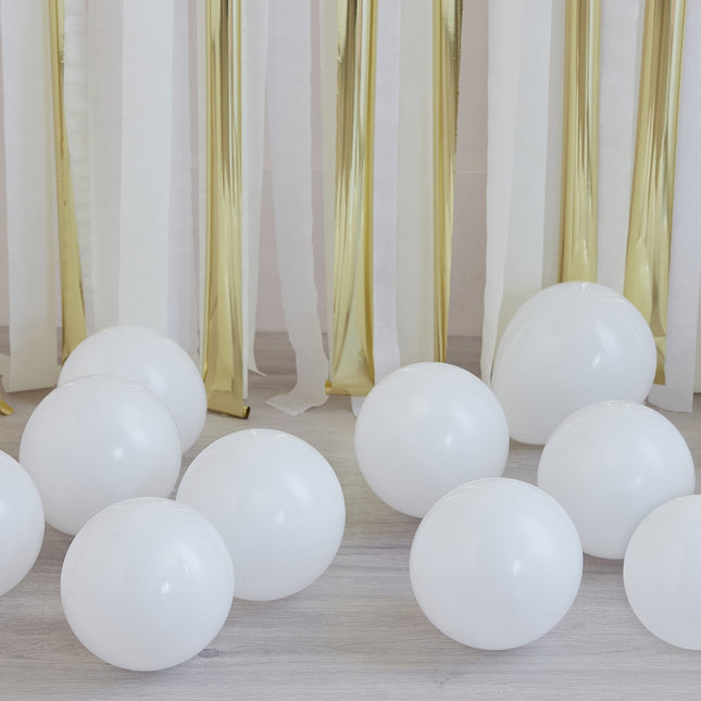 Ballons blancs 13cm 40pcs