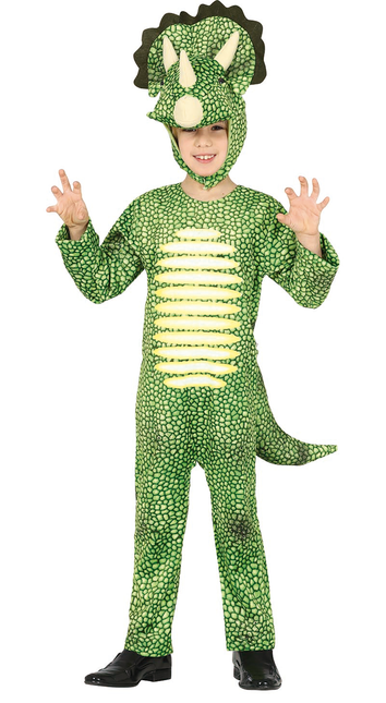 Costume de dinosaure enfant vert clair