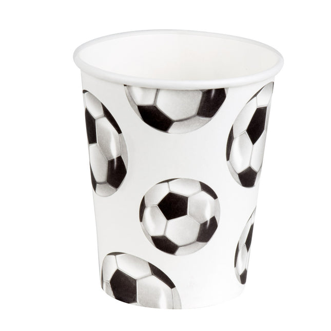 Gobelets de football en papier 210ml 10pcs