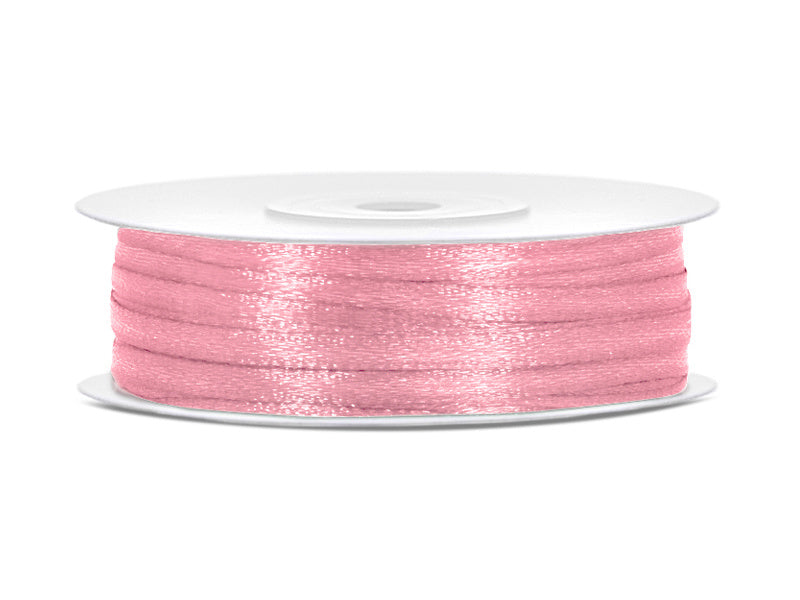 Ruban de satin rose clair 3mm 50m