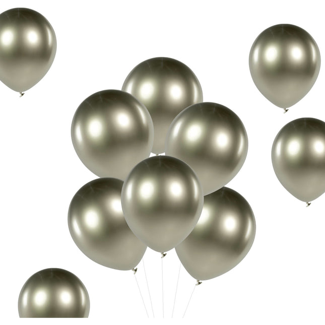 Ballons champagne or chromés 33cm 10pcs