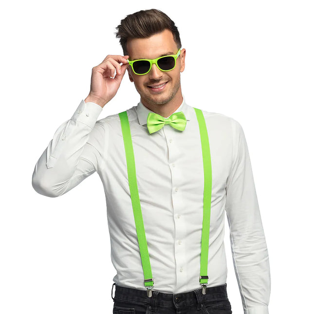 Ensemble d'accessoires vert fluo 3 pièces