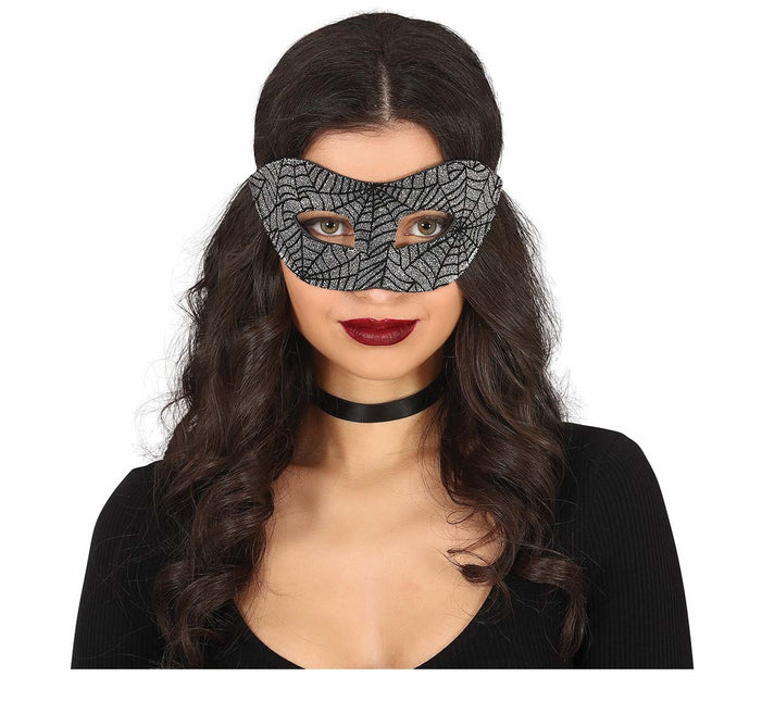 Halloween Masque pour les yeux Toile d'araignée