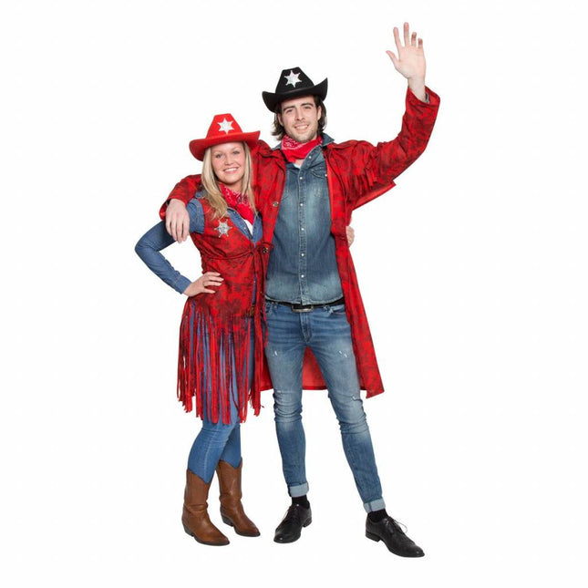 Veste de cow-boy rouge