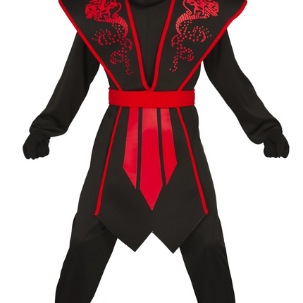 Combinaison Ninja Enfant Rouge Ombre