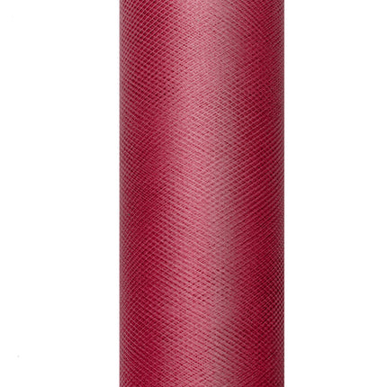 Rouleau de tulle rouge bordeaux 15cm 9m