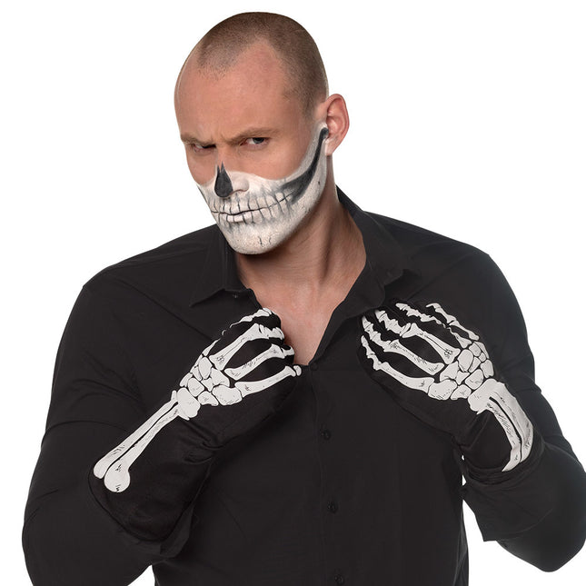Gants d'Halloween Squelette