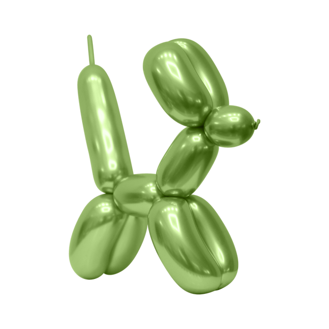 Ballons à modeler verts 100pcs