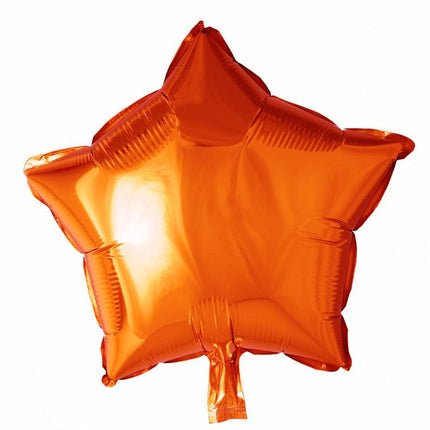 Ballon à l'hélium Étoile Orange 46cm vide