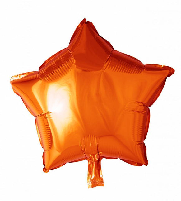 Ballon à l'hélium Étoile Orange 46cm vide