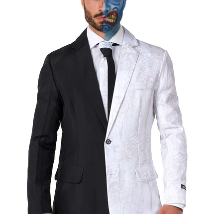 Costume deux faces noir et blanc Hommes Suitmeister