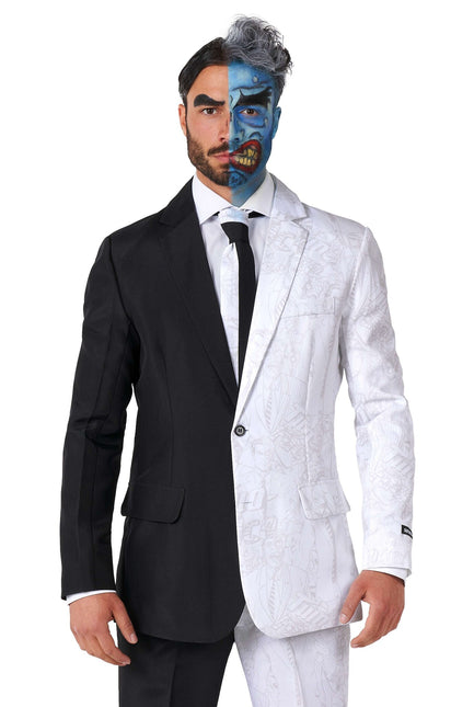 Costume deux faces noir et blanc Hommes Suitmeister