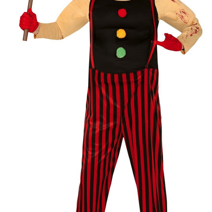 Clown tueur Costume d'Halloween Hommes Rouge