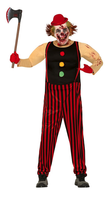 Clown tueur Costume d'Halloween Hommes Rouge