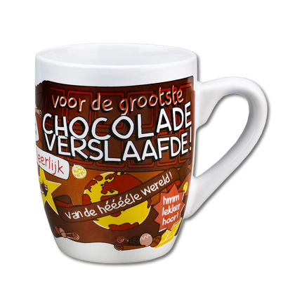 Mug Chocolate Addict 12cm