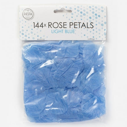 Pétales de rose bleu clair 144pcs