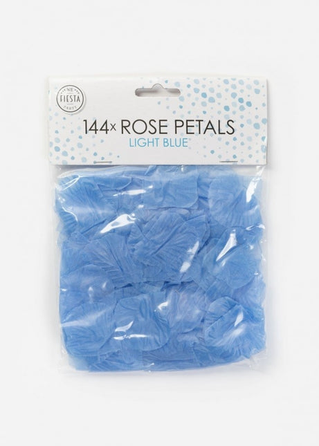 Pétales de rose bleu clair 144pcs