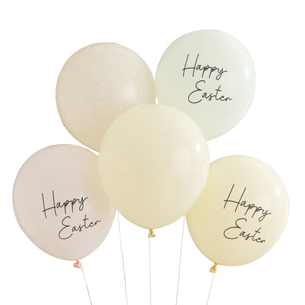 Ballons de Pâques Happy Easter 30cm 5pcs