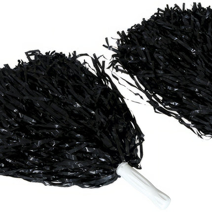 Pompons noirs 2pcs