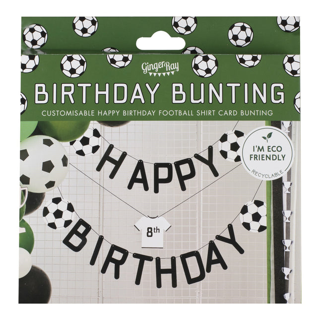 Guirlande de lettres de football Joyeux anniversaire 1.5m