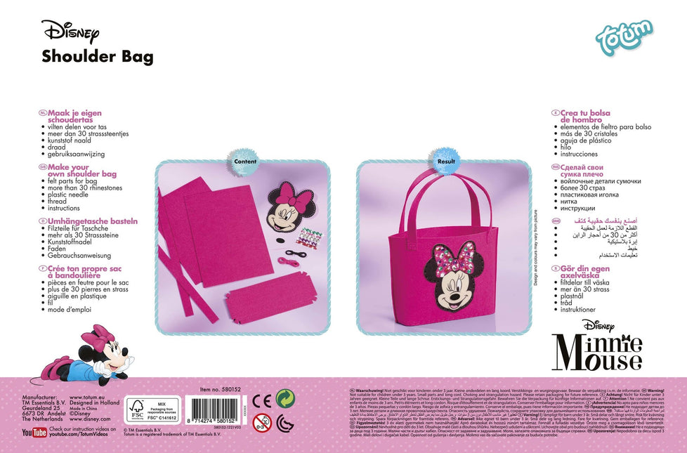 Ensemble de fabrication de sacs Minnie Mouse